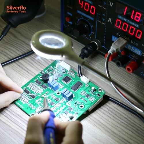 Maintenance Working Lamp USB LED Light Magnifying Glass Lamp for Soldering Repair Illuminated Magnifier Read Book Night light