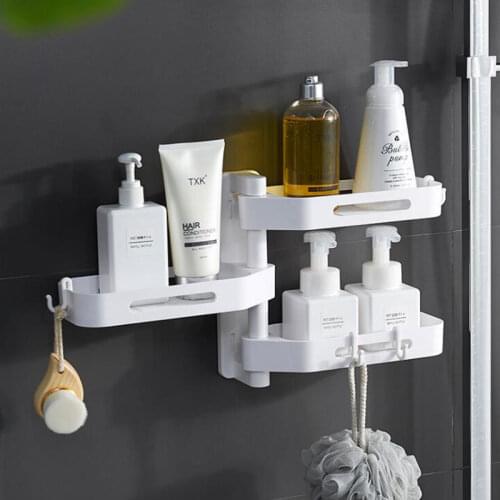 Corner Shower Shelf Bathroom Shampoo Shower Shelf Holder Kitchen Storage Rack Organizer Wall Mounted Type Shelf