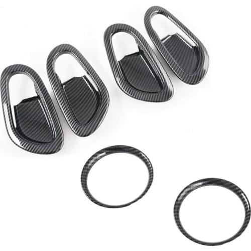 For Nissan Navara NP300 2016-2021 Door Handle Bowl Protector Cover & Front Air Conditioner AC Outlet Vent Frame