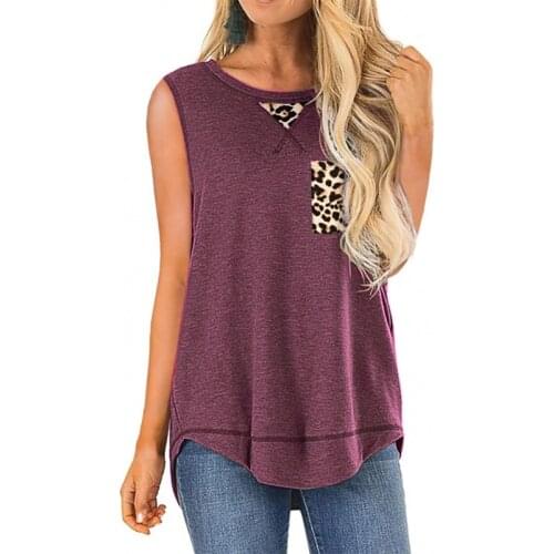 Summer Leopard Women Tshirt Sleeveless Off Shoulder Casual Tops Female Vintage Tee Harajuku Streetwear Ladies T-shirt