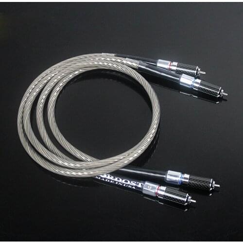 Pair Odin Silver Plated Male to Male Audio Cable RCA Interconnect Cable RCA TO RCA HIFI CABLE,amp Cable,RCA to RCA