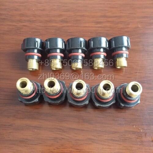 10pcs Short Back Cap(57Y04) Consumables for WP17 W26 WP18 TIG Welding Torch Head