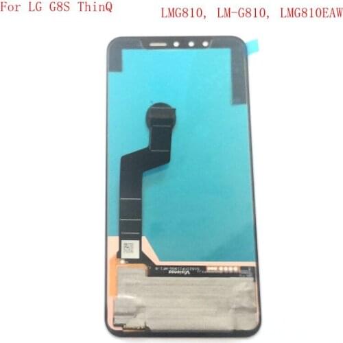 6.21" For LG G8s ThinQ G810EM G810EMW G810 lcd screen digitizer touch glass frame full set
