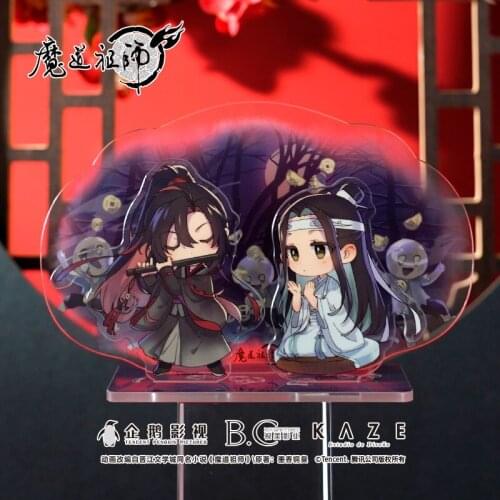 Anime Grandmaster of Demonic Cultivation Mid-Autumn Festival Stand Figure Model Plate Acrylic Cartoon Desk Decor Cartoon Toys