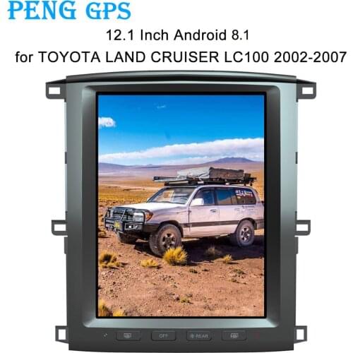 Android 8.1 4+64G Tesla Style 12.1 Inch Car Radio For Toyota Land Cruiser LC100 GPS Navigation WIFI 2003-2007 no DVD player