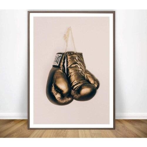 Boxing Gloves Modern Light Luxury Decorative Painting Picture On the Wall Background Home Room Decoration Art bedroom