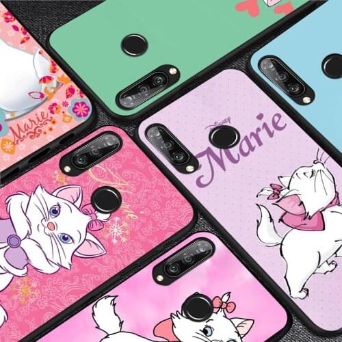 Disney cute Marie Cat Soft TPU For Huawei Y9S Y6S Y8S Y9A Y7A Y8P Y7P Y5P Y6P Y7 Y6 Y5 Pro Prime 2020 2019 2018 Phone Case