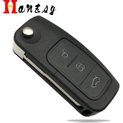 3 Buttons Remote key shell for Ford Fiesta Focus 2 Ecosport Kuga Escape C-Max Replacement Car Flip Folding key Case Cover Fob