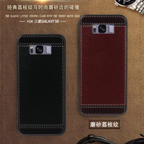 For Samsung S8 Case G950F 5.8 Inch Black Red Blue Pink Brown 5 Style Phone Soft TPU Samsung Galaxy S8 Cover