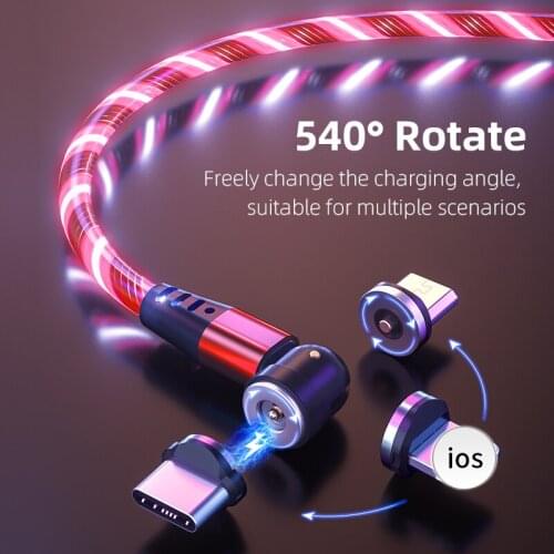 Conexcle Magnetic USB Charging Cable Micro USB Cable for iPhone Samsung USB Type C Magnetic Charger Cable Mobile Phone Cables