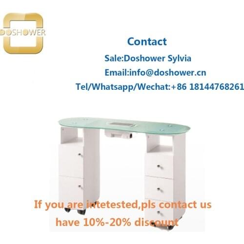 Doshower DS-950 beauty nail table with salon furniture manicure table for modern style wooden manicure table nail table