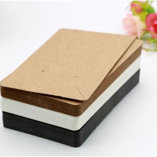 100Pcs Necklace Card Display Jewelry Personal Portable Earrings Multifunctional Paper Holder Tag Design Jewelry Display Cards