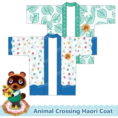 Game Animal Crossing Tom Nook Cosplay Costumes Kimono Yukata Outerwear Men Women Chiffon Cardigan Coat Tops Haori