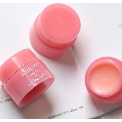 3g Korea Lip Sleeping Mask Berry Essence Nutrious Lip Care Moisture Lip Balm Moisturizing Lip Gloss Pink Lip Bleach Cream