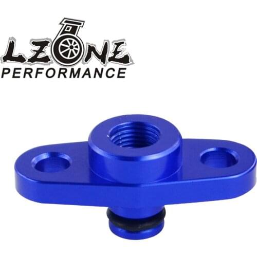 LZONE - 1/8 NPT Fuel Rail Pressure Regulator Adapter Blue for NISSAN TOYOTA SUBARU JR-FPA12