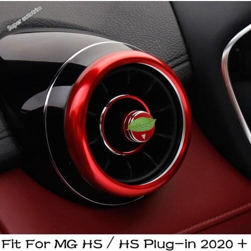 Metal Air condition AC Vent Frame Cover Trim Fit For MG HS / HS Plug-in 2020 2021 Accessories Interior Refit Kit Red / Blue