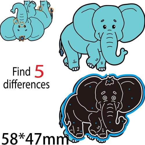 58*47mm ELEPHANT new Metal Cutting Dies for decoration card DIY Scrapbooking stencil Paper Craft Album template Dies