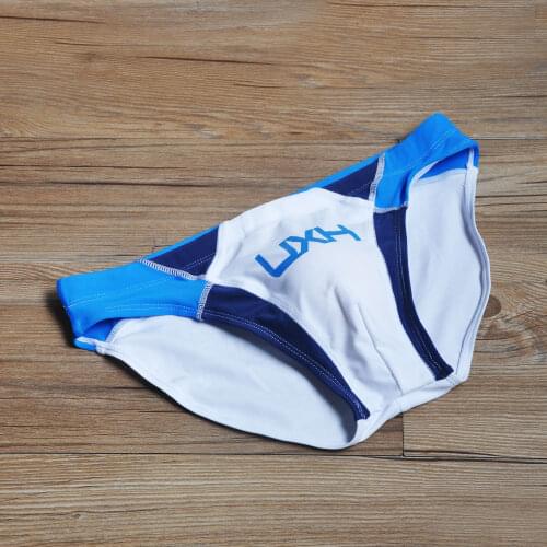 Underwear Men Swimsuit Men Printing Bathing Beach Wear Surf Low Waist Mens Swimwear Briefs Sexy Gay Mens Swim Wear Brave Person