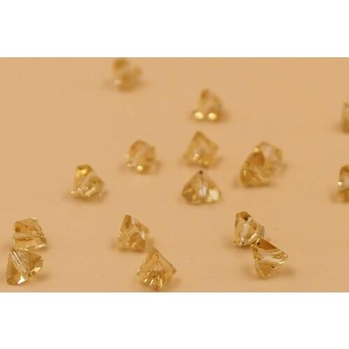 Wholesale 6mm 100pcs Triangle Austria Crystal Beads For Jewelry Making DIY Handmade Bracelet
