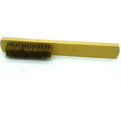 Brass Steel Wire Brush Wheels 6 rows Rust Remover Jewelry Cleaning Brushes