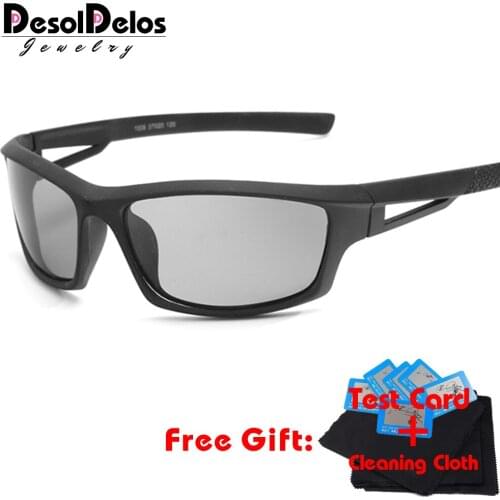 2019 Classic Driving Photochromic Sunglasses Men Polarized Chameleon Discoloration Sun glasses for men Anti-glare Goggles