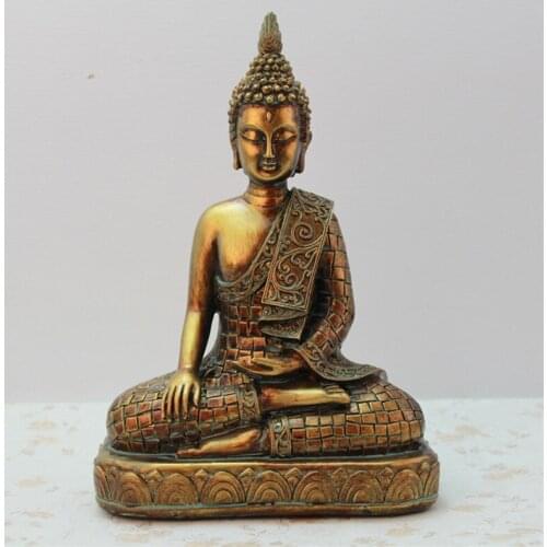 RESIN Buddha Statues Thailand for Garden office home Decor Desk ornament fengshui hindu sitting Buddha figurine Decoration