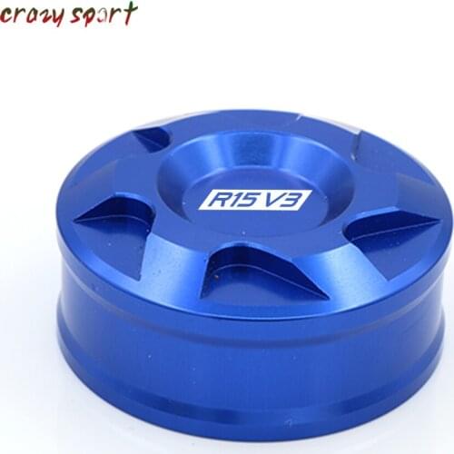 Rear Brake Fluid Reservoir Cover Cap For YAMAHA R15 V3 2017 2018 R 15 Motorcycle Accessories With Logo
