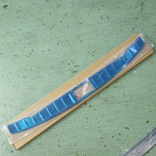 For Mitsubishi ASX 2013-2018 Stainless Steel Rear Bumper Protector Sill Trunk Guard Cover Trim Car styling