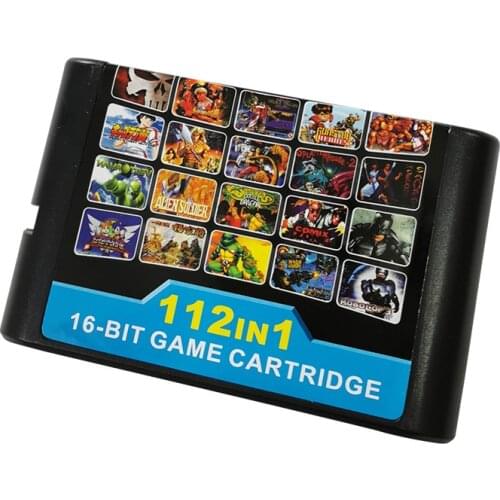 112 in 1 Hot Game Collection For SEGA GENESIS MegaDrive 16 bit Game Cartridge For PAL and NTSC Drop shipping