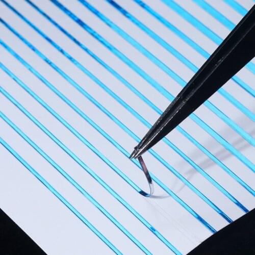 Gold Silver 3D Nail Stickers Self-adhesive Stripe Shape Mixed Patterns Transfer Decals Nail Foils Nail Art Decoration DIY Design