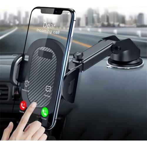 Car Phone Bracket Long Arm Suction Mount Holder Cell Phone Car Dashboard Windshield Mount
