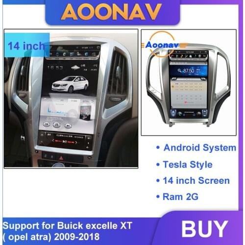 14 inch car auto radio multimedia player for Buick-excelle XT FOR opel atra 2009-2018 car radio GPS navigation MP3 DVD player
