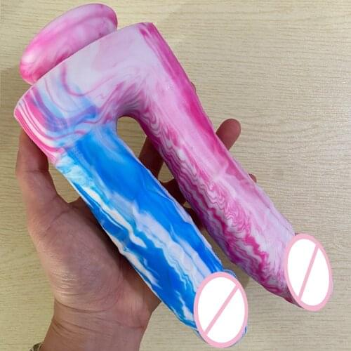 Double penetration Huge Dildo for Female Vagina Anal Plug Big Penis Adult Erotic Sex Toys for Women Masturbate G-spot Massager