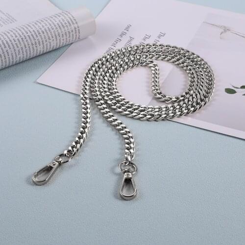 Women Fashion Bag Handle Accessories Metal Chain Replacement for DIY Purse Chain Ladies Handbag Shoulder Crossbody Bags Strap