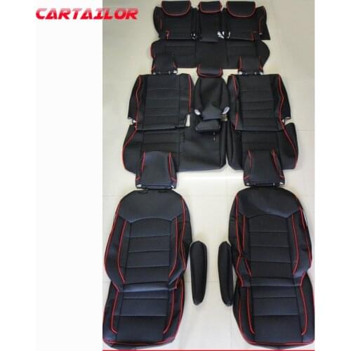 CARTAILOR Car Seat Covers for Honda Odyssey Car Seat Cover Set 2015-2012 Leatherette Cover Cars Styling Seats Right Hands Drive