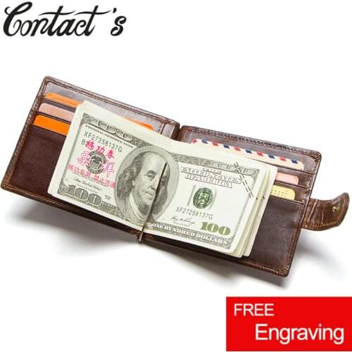 Contact’S Mens Money Clip Wallets