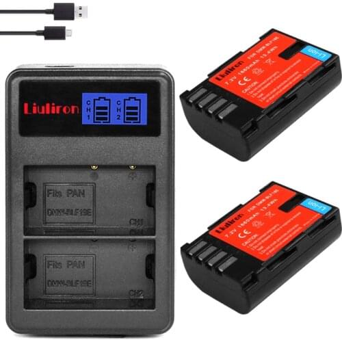 DMW-BLF19 DMW BLF19 BLF19E DMW-BLF19e battery +LED Dual USB Charger for Panasonic Lumix GH3 GH4 GH5 DMW-BLF19PP