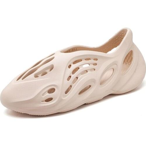 Home Sole male Casual Soft Mens Outdoor Hole Shoes Wading Shoes Summer Fashion Sandals Beach Flip Flop Toe Foot shoes