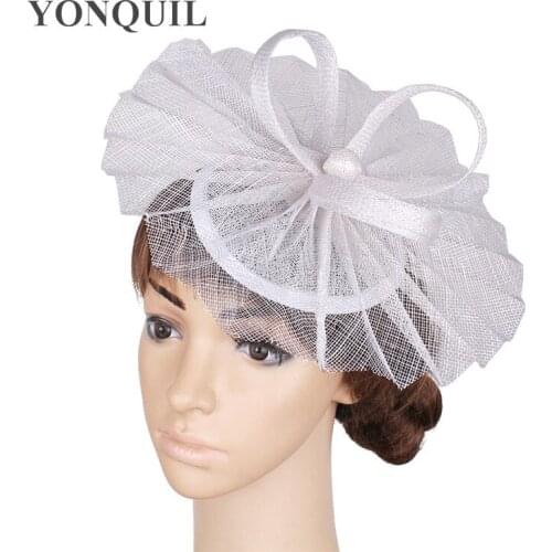 Elegant Ladies Party Gold Fascinators Wedding Hat Hair Accessories Cocktail Headwear Occasion Headpiece Church Hats TMYQ114