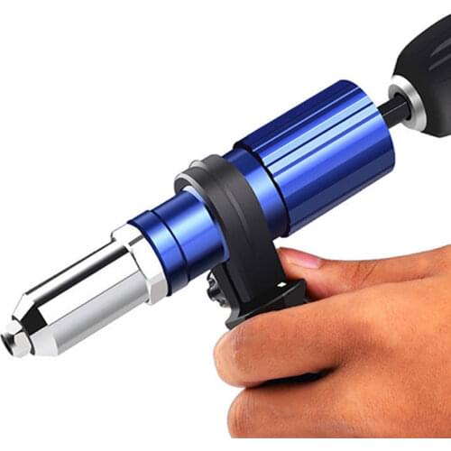 Electric Rivet Gun Adapter 2.4mm-4.8mm Nut Gun Drill Cordless Fixed Tool Insert Nut Pull Rivet Tool Home DIY Rapid Core-Pulling