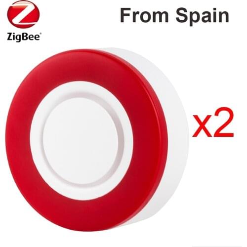 Heiman HS2WD-E Red Flashing Zigbee Alarm Strobe Siren Works with Domoticz, SmartThings, Home Assistant, Kaku