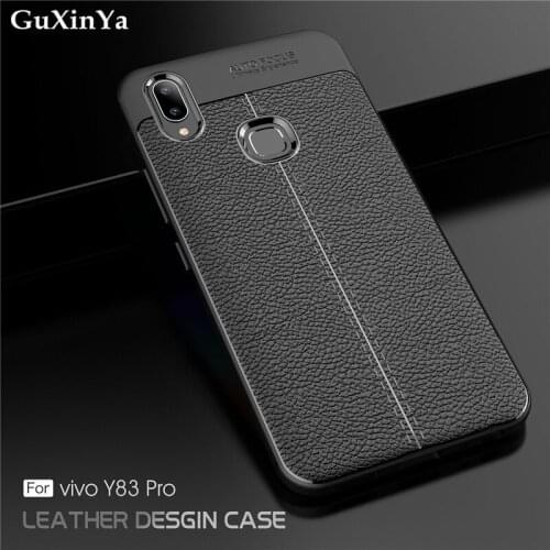 GuXinYa Vivo Y83 Pro Cases BBK Vivo Y83 Pro Phone Cover Luxury Leather ShockProof TPU Protective Case BBK Vivo Y83 Pro Fundas