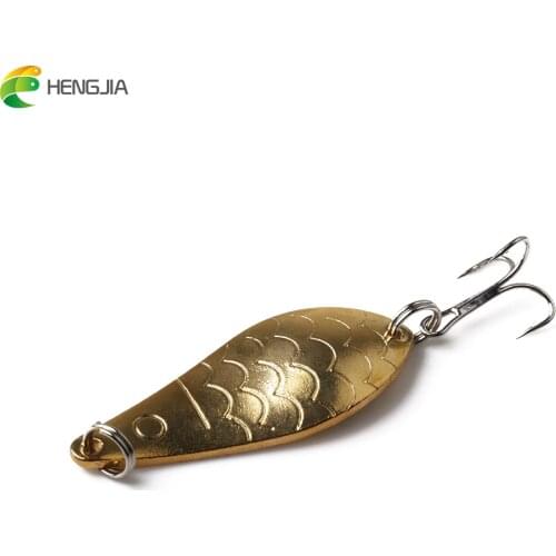 HENGJIA 6.7cm 12.5g hard metal trolling spinnerbaits wobbler sequins pike carp trout perch catfish pesca fishing tackles