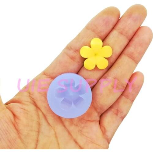HYL465U 20.1mm Flower Silicone Mold Fondant Cake Decoration Candy Chocolate Resin Clay Art Nail Art Earrings Necklace Making