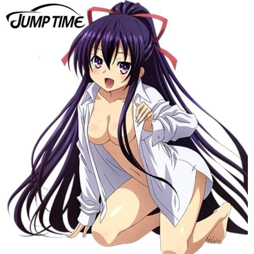 JumpTime 13cm x 12cm 3D Car Stickers Kawii Japanese Anime Date a Live Car Styling Waterproof Decals Door Decoration Stickers