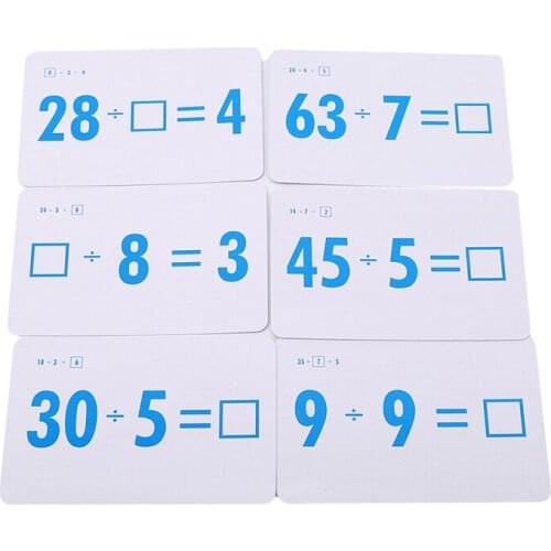 Hot Sale Children Math Study Learning Card Pocket Flash Learning Montessori Educational Toys Count Table Game Card