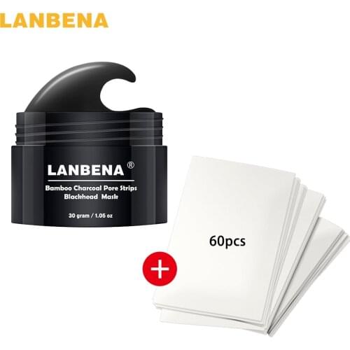 LANBENA Face Care Blackhead Remover Nose Black Mask Mud Acne Treatment Peel Off Mask Pore Strip Oil Control Cleaning Skin Care