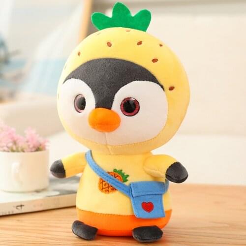 Cute Penguin 8 Styles Fruiits Animals Hat Lovely Plush Stuffered Toys Best Kids Gifts Home Decoration