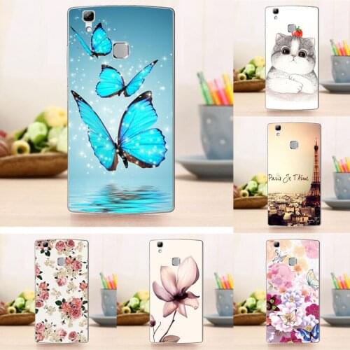 Fashion Case for Doogee X5 Max Pro Flower Tower Pattern Cover Funda for Doogee X5 Max Couqe