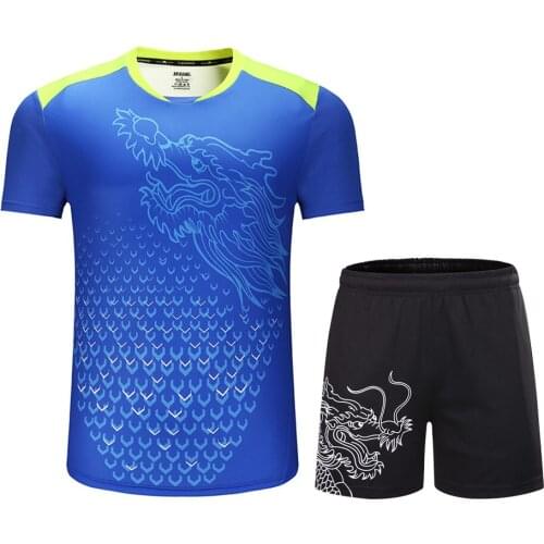New CHINA Dragon Table Tennis clothes Men Table Tennis Jersey Ping Pong clothes ,Running exercise Training sportswear